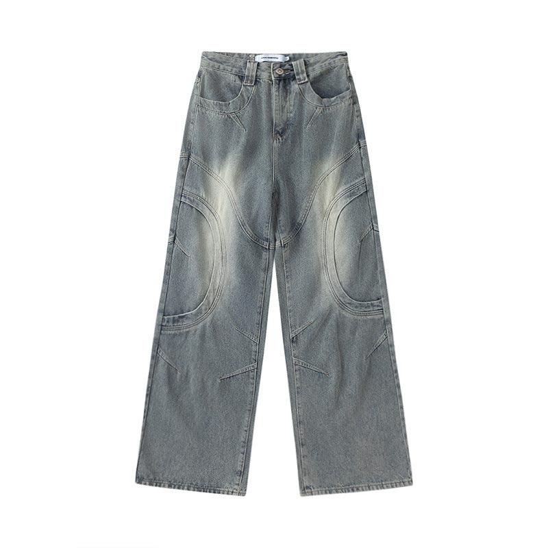 Creative Design Curved Flash Jeans For Men And Women - WOMONA.COM