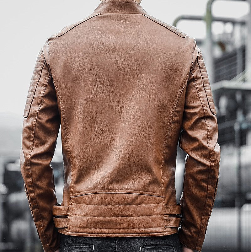 Men's Clothing Leather Jacket Coat Autumn And Winter - WOMONA.COM