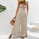 Fashion Suspenders Jumpsuit Trousers For Women - WOMONA.COM