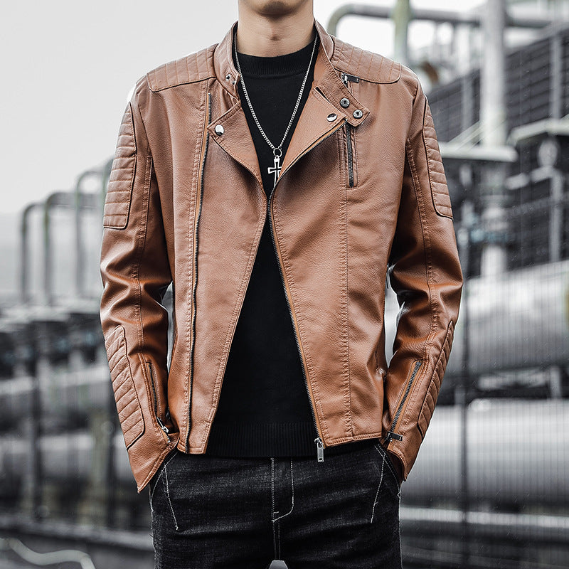 Men's Clothing Leather Jacket Coat Autumn And Winter - WOMONA.COM