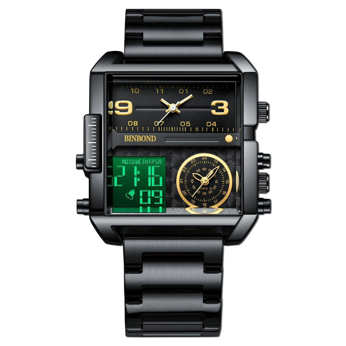 Dial Multi-functional Sports Quartz Watch - WOMONA.COM