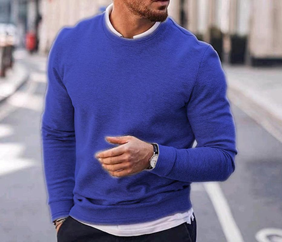 Pullover Men's Long Sleeved Sweater - WOMONA.COM