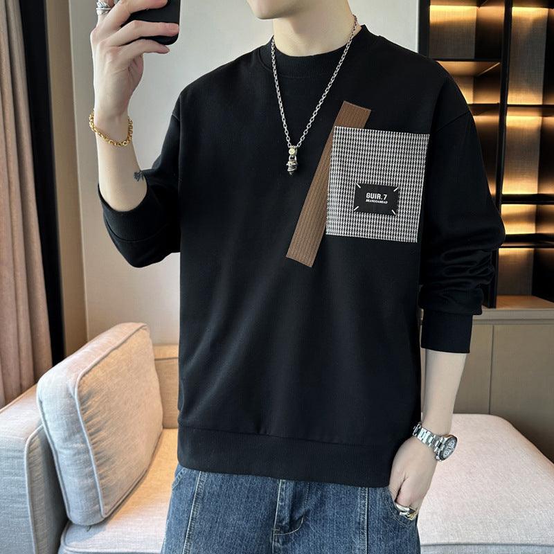 Round Neck Bottoming Shirt Ins Casual Sweatshirt Loose - WOMONA.COM