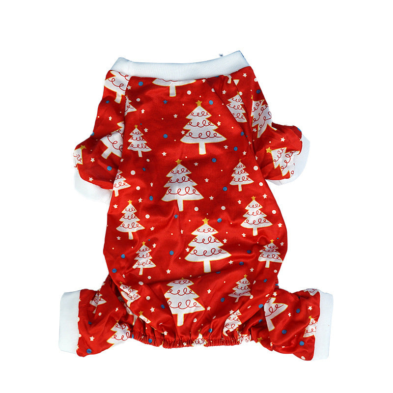 Pet Christmas Clothes Home Red Green - WOMONA.COM