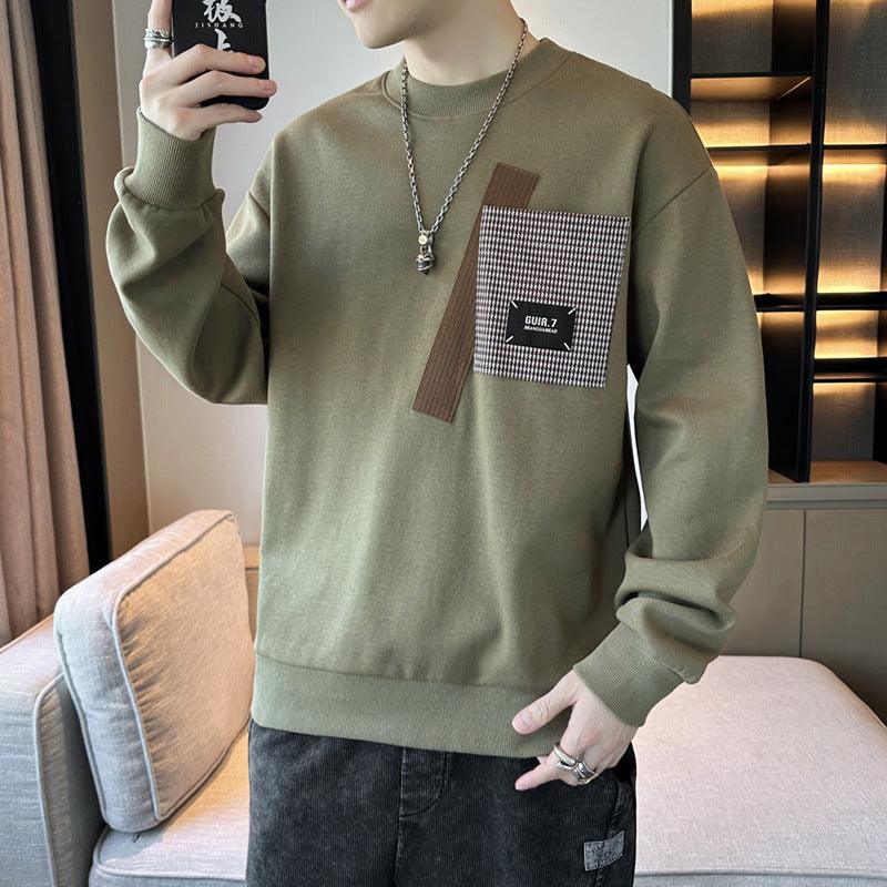 Round Neck Bottoming Shirt Ins Casual Sweatshirt Loose - WOMONA.COM