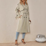 Style Belt Trench Coat Women's