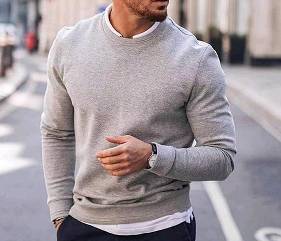 Pullover Men's Long Sleeved Sweater - WOMONA.COM