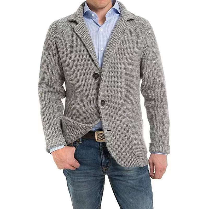 Men's Casual Knitted Cardigan Sweater - WOMONA.COM