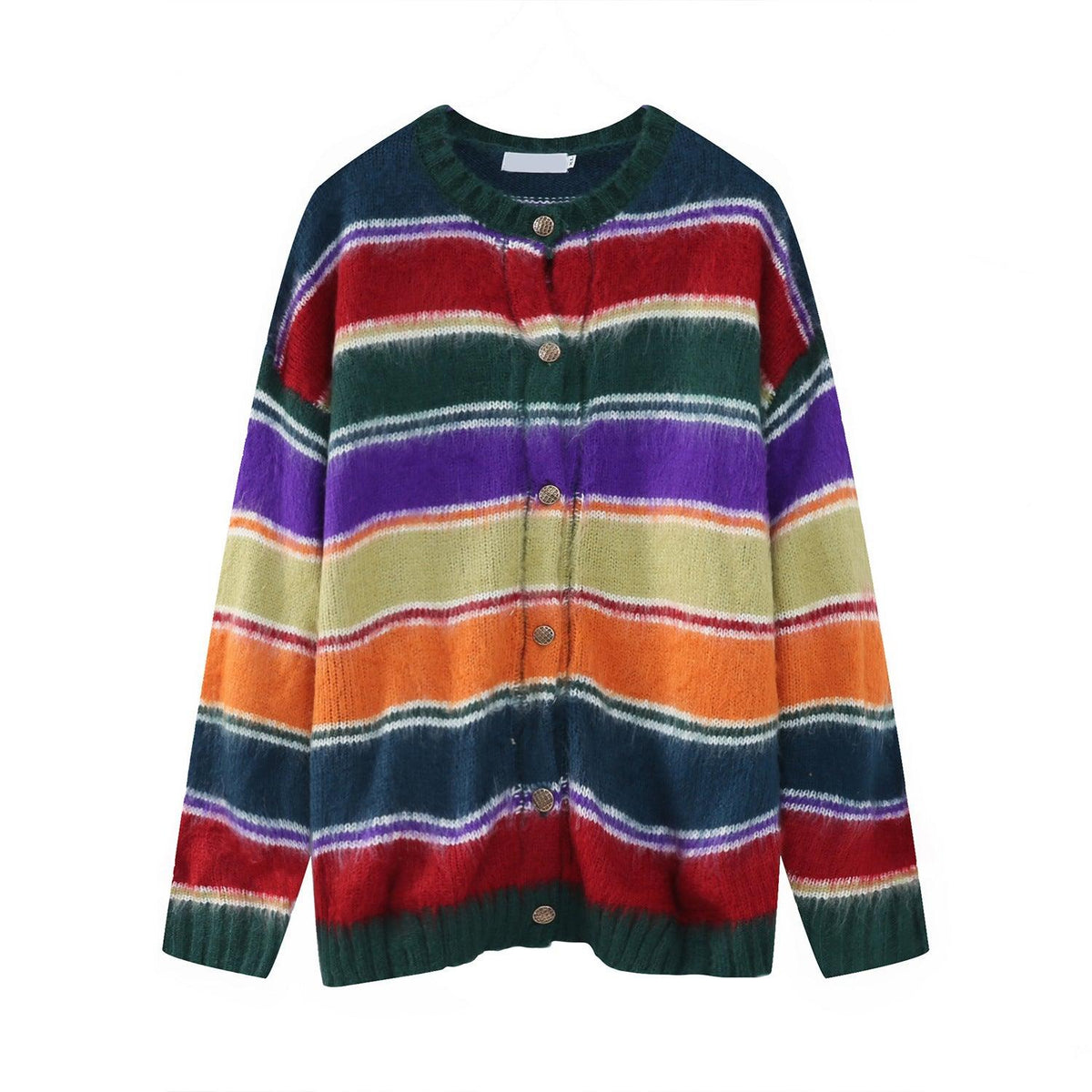 Striped Cardigan Knitted Sweater For Men - WOMONA.COM
