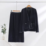 Two-piece Loose Casual Skirt Suit - WOMONA.COM