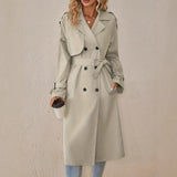 Style Belt Trench Coat Women's