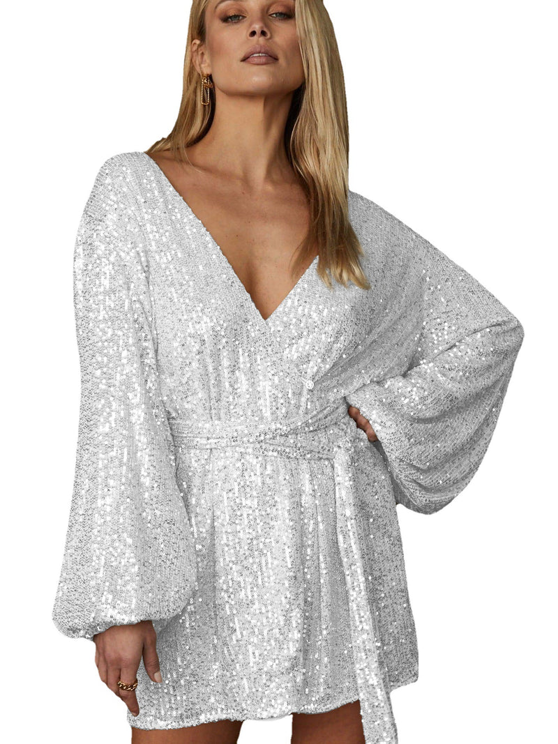 Cardigan Dress Women's Long Sleeve Drape - WOMONA.COM