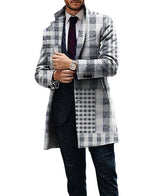 Large Suit Collar Pocket Men's Coat - WOMONA.COM