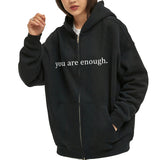 Sweatshirt Casual Drawstring Zipper Clothes