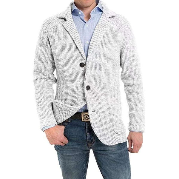 Men's Casual Knitted Cardigan Sweater - WOMONA.COM