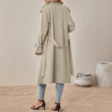 Style Belt Trench Coat Women's