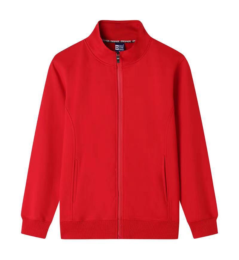Cotton Stand Collar Terry Sweater Thin Long Sleeve Casual Cardigan Coat - WOMONA.COM