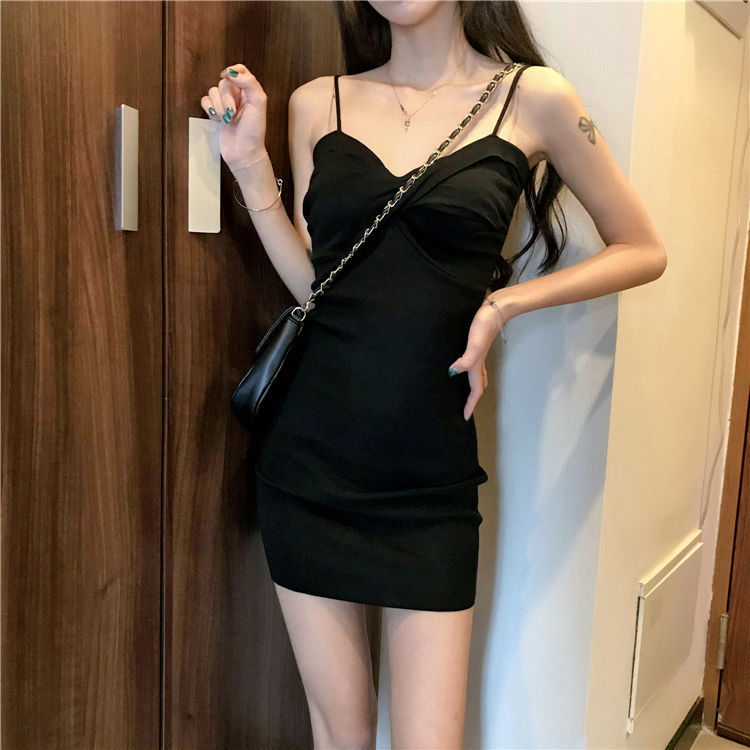 New Summer French Hepburn Style Small Base Ride Sling Dress Women - WOMONA.COM