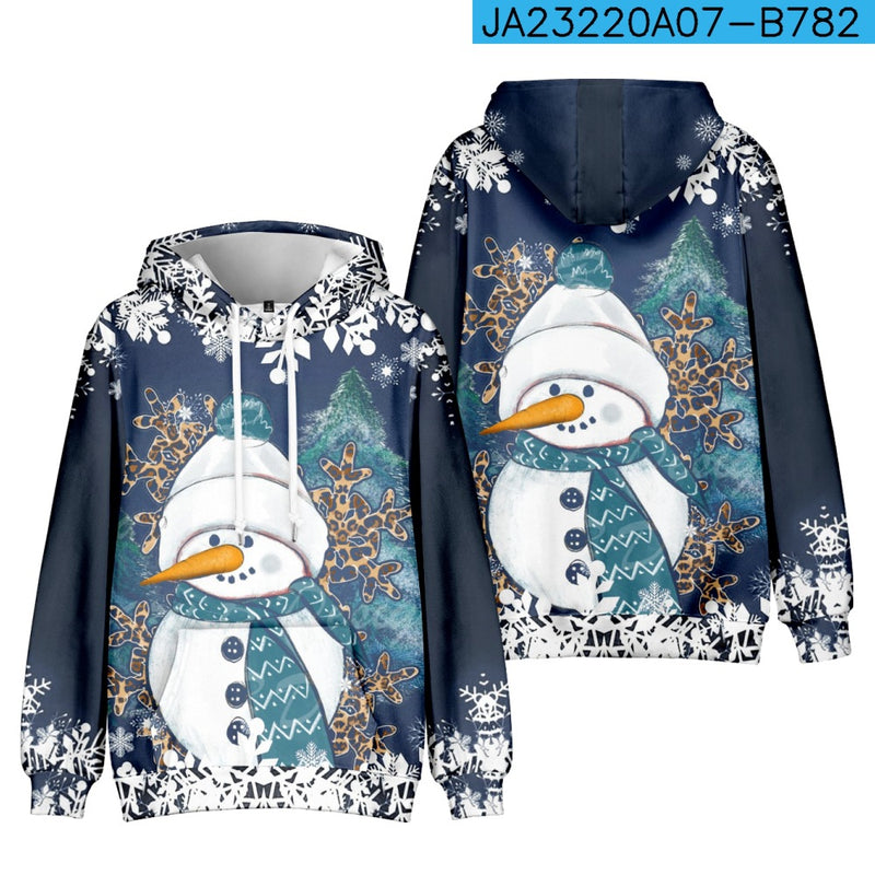 Christmas Christmas Snowman Personalized Printed Sweater - WOMONA.COM