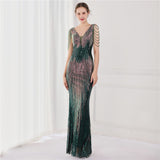 Women's Fashion Elegant Sequins Fishtail Formal Dress - WOMONA.COM