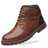 Men's Boots Motorcycle Boots Mid-calf - WOMONA.COM