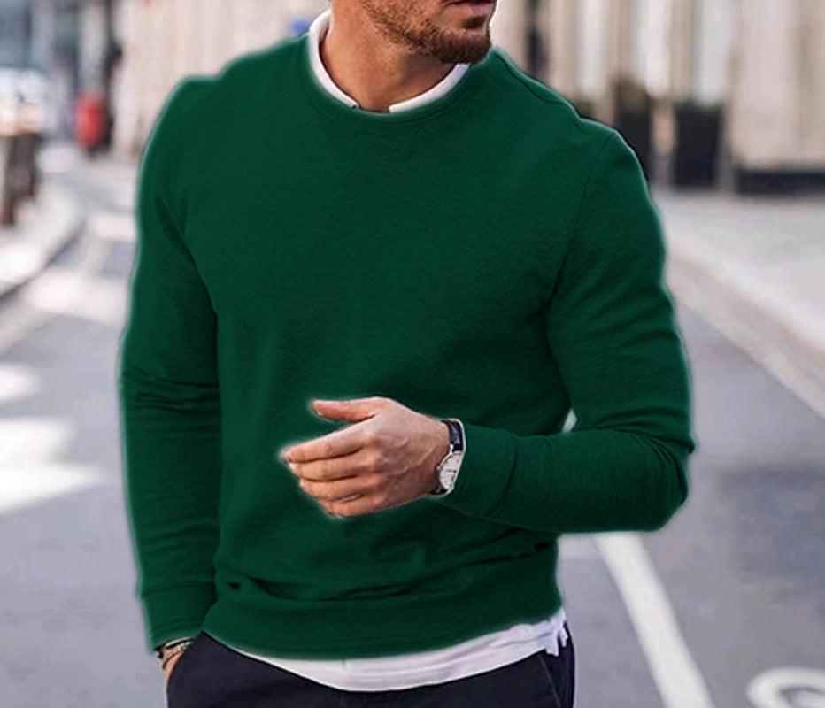Pullover Men's Long Sleeved Sweater - WOMONA.COM