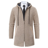 Men's Solid Color Cardigan Sweater - WOMONA.COM