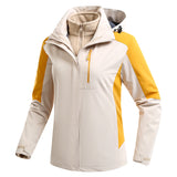 Three-in-one Waterproof Fleece-lined Thick Jacket - WOMONA.COM