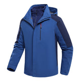 Three-in-one Waterproof Fleece-lined Thick Jacket - WOMONA.COM