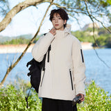 Cotton-padded Windproof Waterproof Jacket - WOMONA.COM