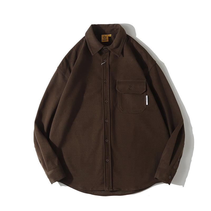 American Retro Maoni Long-sleeved Shirt For Men - WOMONA.COM