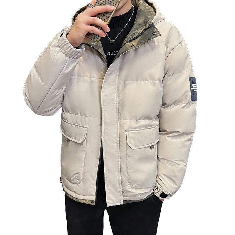 Hooded Cotton-padded Coat Men's Down - WOMONA.COM