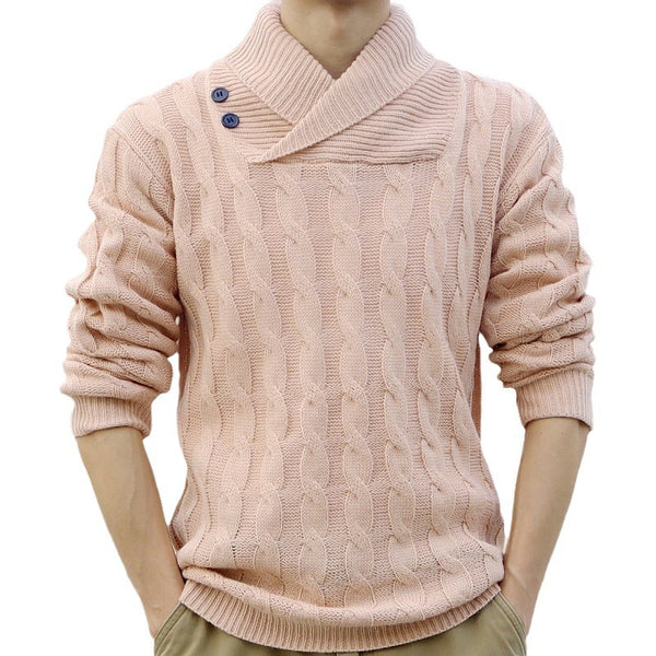 Menswear Thin Pullover Sweater Slim Fit - WOMONA.COM