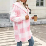 Fashion Special Women's Clothing Plaid Plush Coat