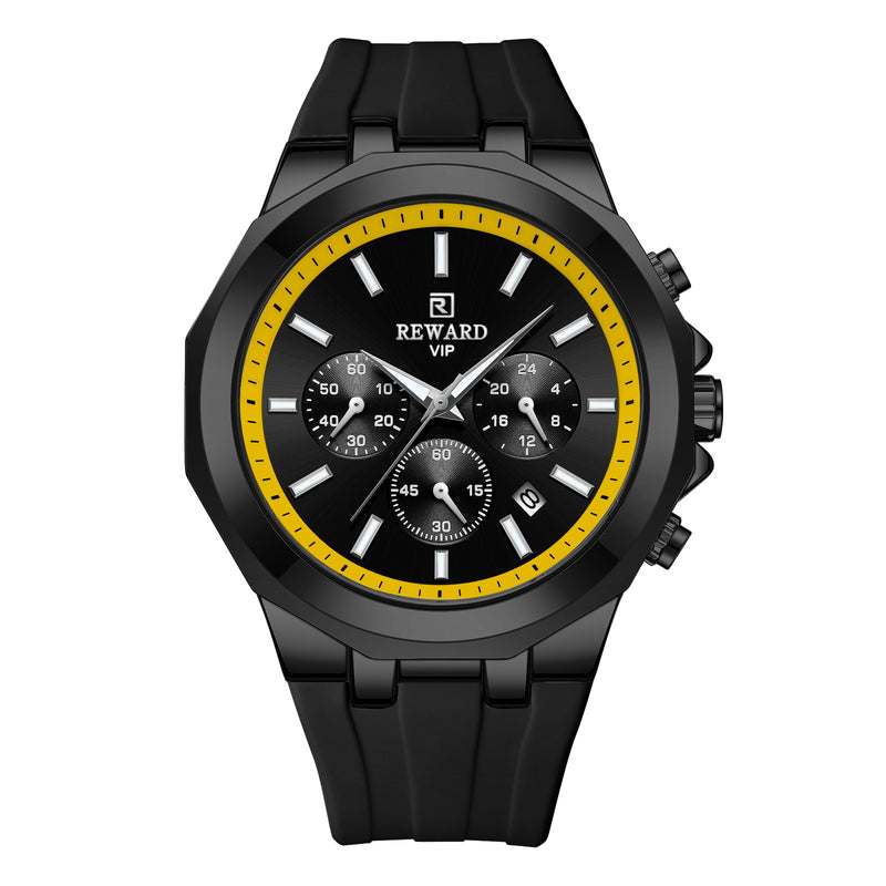 Silicone Band Quartz Sports Men's Watch - WOMONA.COM