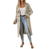Style Belt Trench Coat Women's