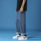 Jeans Men's Baggy Straight Trousers - WOMONA.COM