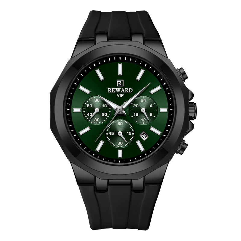 Silicone Band Quartz Sports Men's Watch - WOMONA.COM