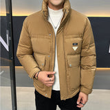 Stand Collar Casual Versatile Men's Down Jacket - WOMONA.COM