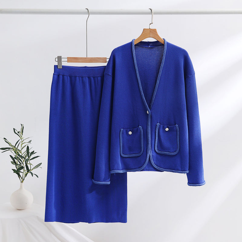 Two-piece Loose Casual Skirt Suit - WOMONA.COM