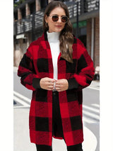 Fashion Special Women's Clothing Plaid Plush Coat