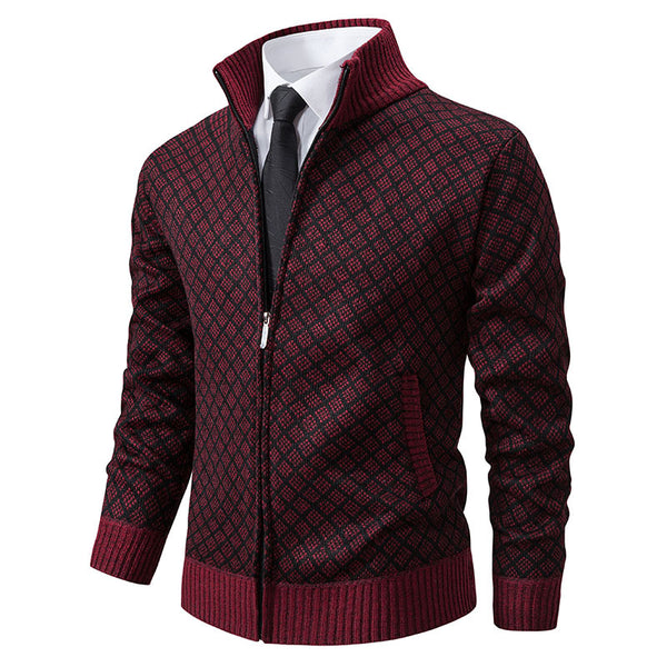 Thickened Sweater Coat Stand-up Collar - WOMONA.COM