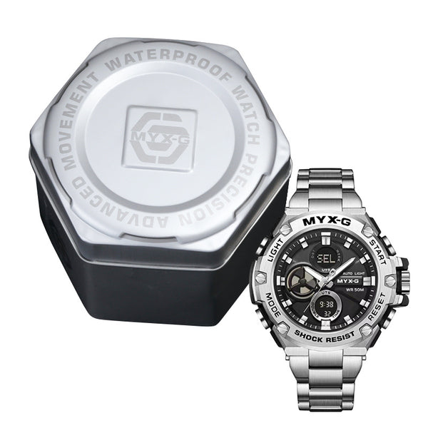 Business Steel Timepiece Trendy Multi-functional Men - WOMONA.COM