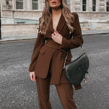 Women's Commuting Fashionable Suit Set - WOMONA.COM