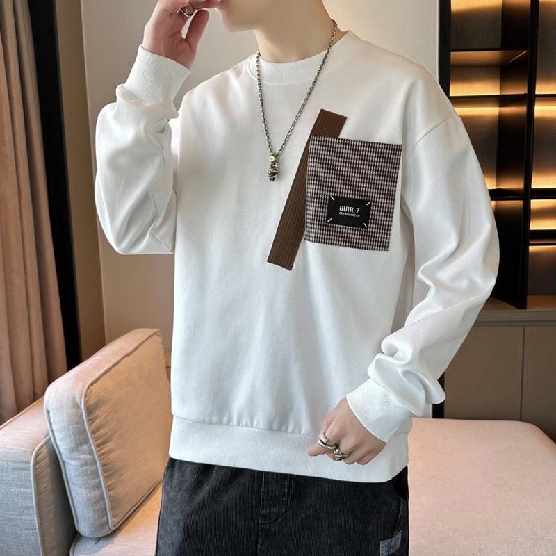 Round Neck Bottoming Shirt Ins Casual Sweatshirt Loose - WOMONA.COM