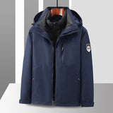 Down Liner Removable Waterproof Jacket - WOMONA.COM