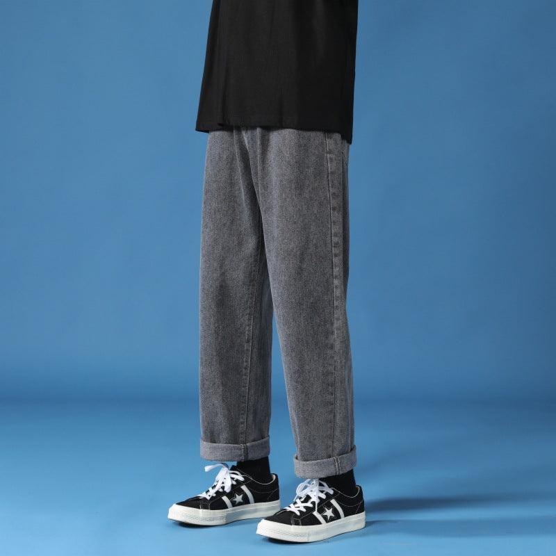 Jeans Men's Baggy Straight Trousers - WOMONA.COM