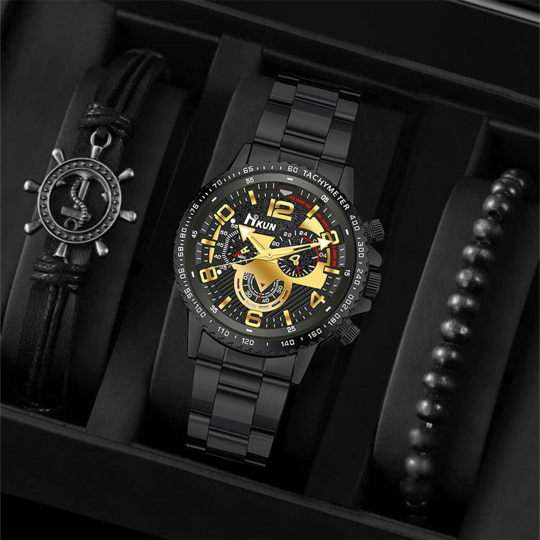 Steel Watch Men's Simplicity Fashion Quartz - WOMONA.COM