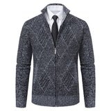 Men's Casual Slim-fit Stand Collar Sweater - WOMONA.COM