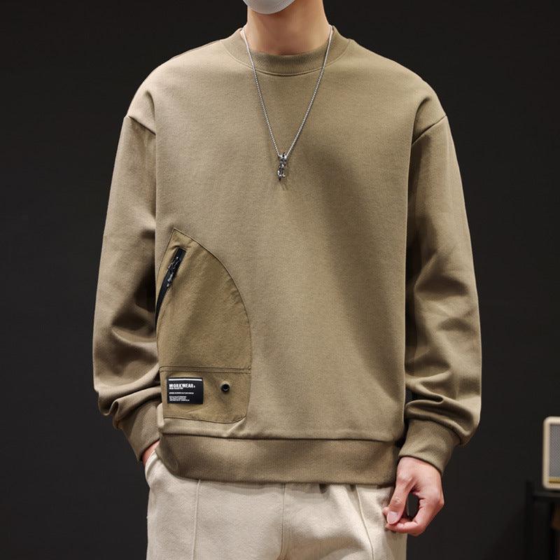 Round Neck Print Long Sleeves T-shirt Loose - WOMONA.COM